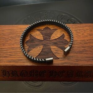 Chrome Hearts Classic Leather Cord Bracelet